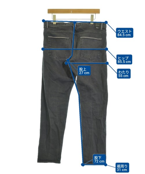 Dior Homme（ディオールオム）デニムパンツ 黒 サイズ:32(L位) メンズ/2200704645196