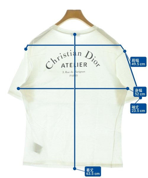 Dior Homme（ディオールオム）Tシャツ・カットソー 白 サイズ:M メンズ/2200705523066