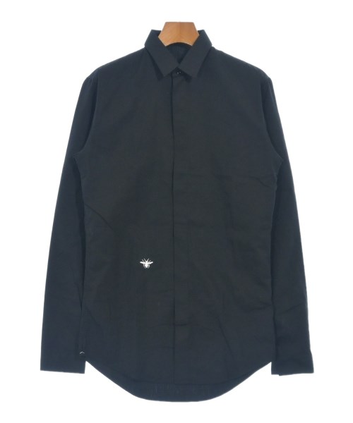 【らうる】Dior Homme ディオールオム 黒シャツ 長袖 Dior Homme（ディオールオム）ドレスシャツ 黒 サイズ:37(XS位) メンズ