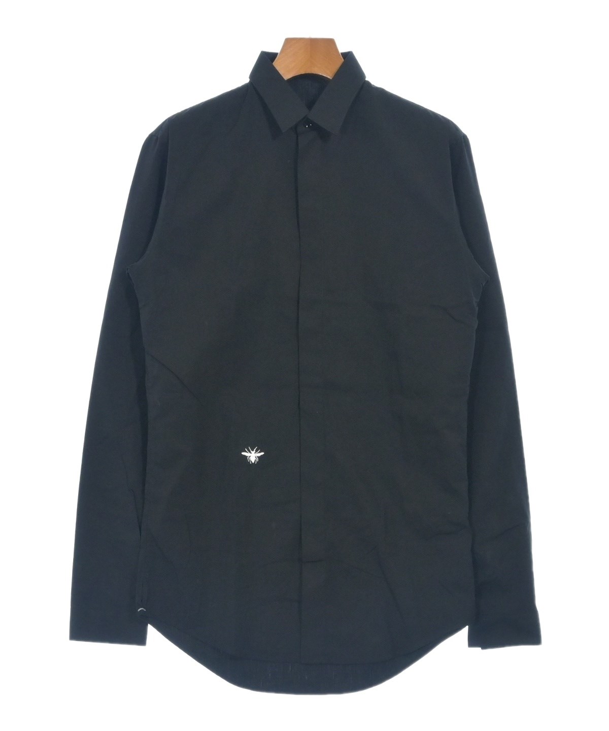Dior Homme（ディオールオム）ドレスシャツ 黒 サイズ:37(XS位) メンズ