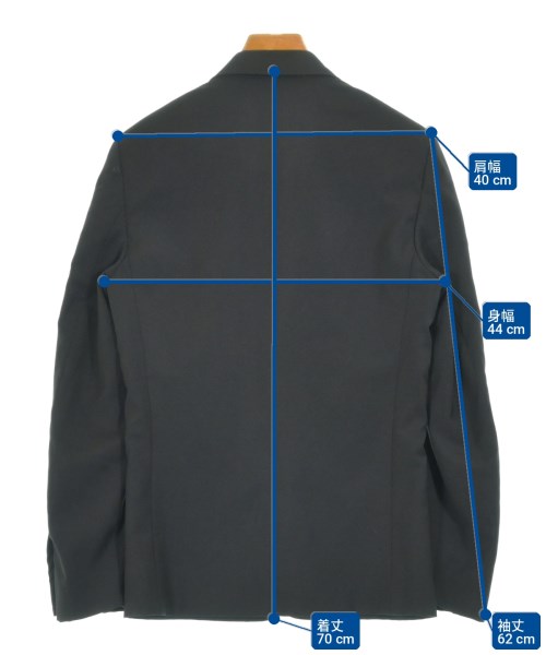 Dior Homme（ディオールオム）テーラードジャケット 黒 サイズ:44(S位) メンズ/2200710421036