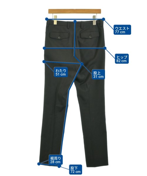 Dior Homme（ディオールオム）スラックス 黒 サイズ:44(S位) メンズ/2200710421043
