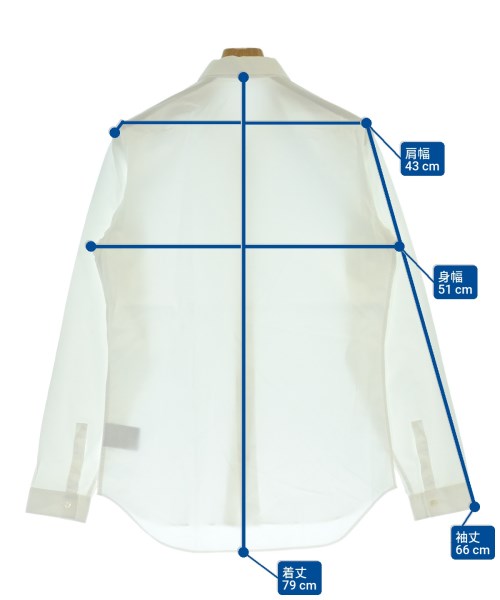 Dior Homme（ディオールオム）カジュアルシャツ 白 サイズ:39(M位) メンズ/2200663230204