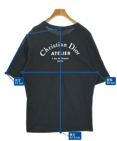 Dior Homme（ディオールオム）Tシャツ・カットソー 黒 サイズ:M メンズ/2200661858127