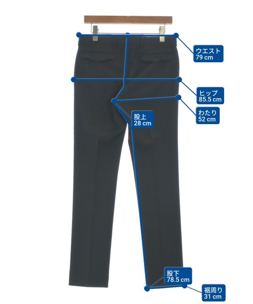 Dior Homme（ディオールオム）スラックス 黒 サイズ:44(S位) メンズ/2200661858158