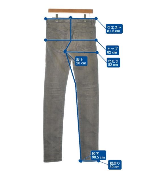 Dior Homme（ディオールオム）デニムパンツ グレー サイズ:29(S位) メンズ/2200730152149
