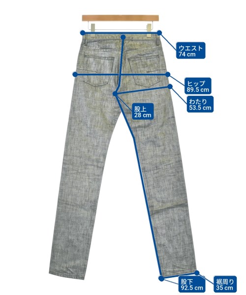Dior Homme（ディオールオム）デニムパンツ グレー サイズ:28(S位) メンズ/2200730922384