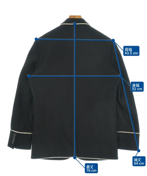 Dior Homme（ディオールオム）テーラードジャケット 黒 サイズ:50(XL位) メンズ/2200721872254