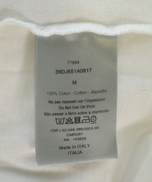 Dior Homme（ディオールオム）Tシャツ・カットソー 白 サイズ:M メンズ/2200722508015