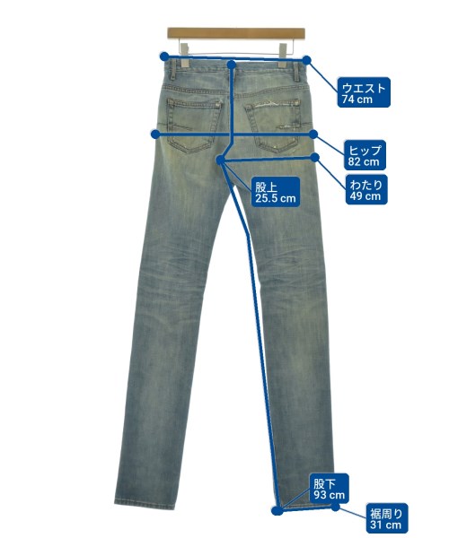 Dior Homme（ディオールオム）デニムパンツ 青 サイズ:27(XS位) メンズ/2200729018036