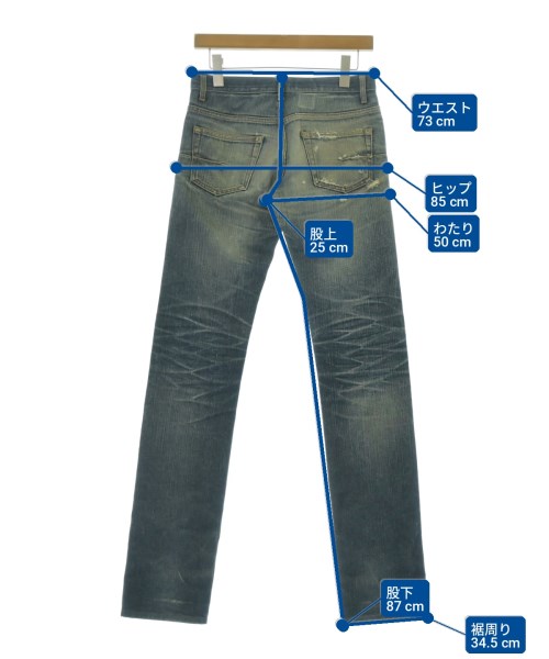 Dior Homme（ディオールオム）デニムパンツ 青 サイズ:27(XS位) メンズ/2200729018043