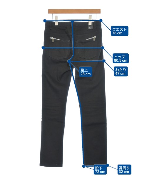 Dior Homme（ディオールオム）デニムパンツ 黒 サイズ:28(S位) メンズ/2200672827037