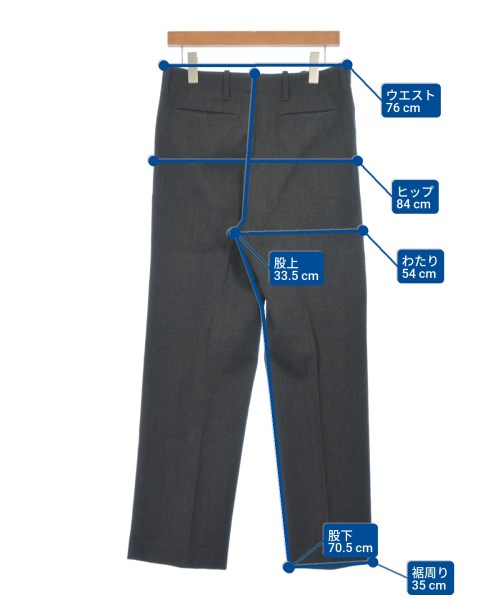 Dior Homme（ディオールオム）スラックス グレー サイズ:44(S位) メンズ/2200672827167