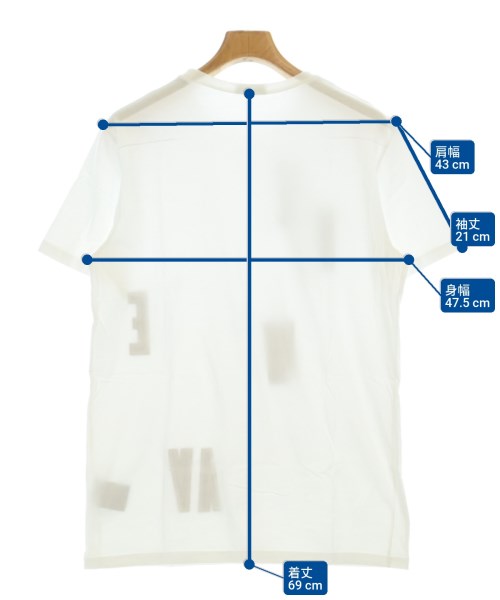 Dior Homme（ディオールオム）Tシャツ・カットソー 白 サイズ:M メンズ/2200684162041