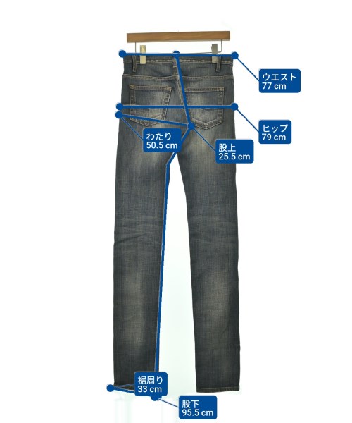 Dior Homme（ディオールオム）デニムパンツ 紺 サイズ:27(XS位) メンズ/2200688489014