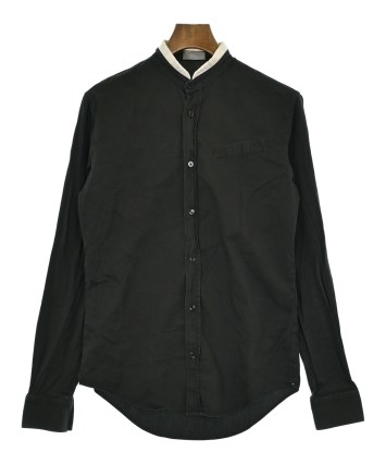Dior Homme 02AW リフレクション期 厚手 ブラック 長袖シャツ Dior Homme（ディオールオム）カジュアルシャツ 黒 サイズ:38(S位