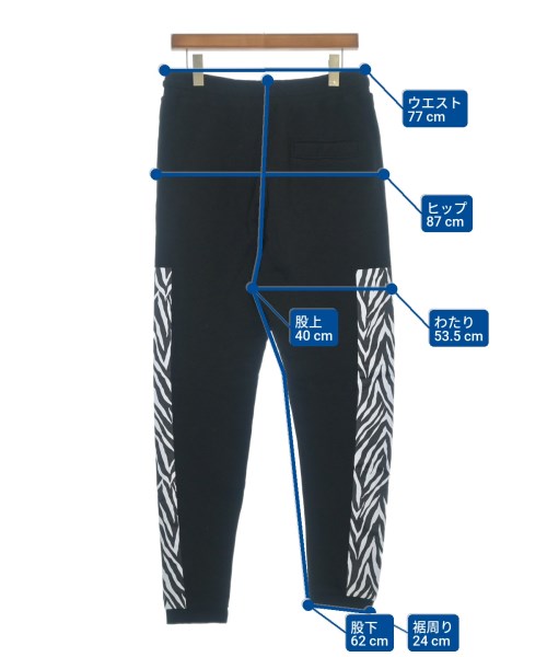 JUST cavalli（ジャストカバリ）スウェットパンツ 黒 サイズ:XS メンズ/2200636575028