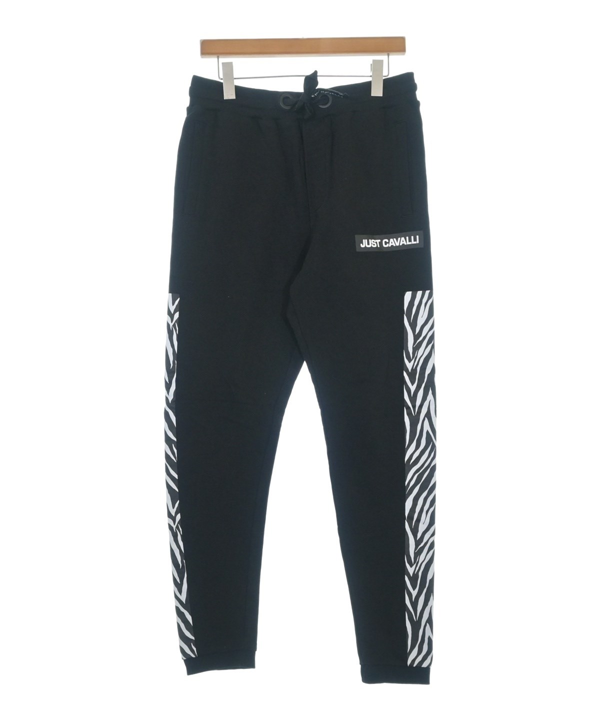 JUST cavalli（ジャストカバリ）スウェットパンツ 黒 サイズ:XS メンズ 
