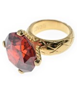 JUST cavalli（ジャストカバリ）リング 赤 サイズ:-(9号位) レディース/2200637673105