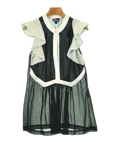 JUST cavalli(ジャストカバリ)ノースリーブ 黒 サイズ:38(S位)/2200679638049