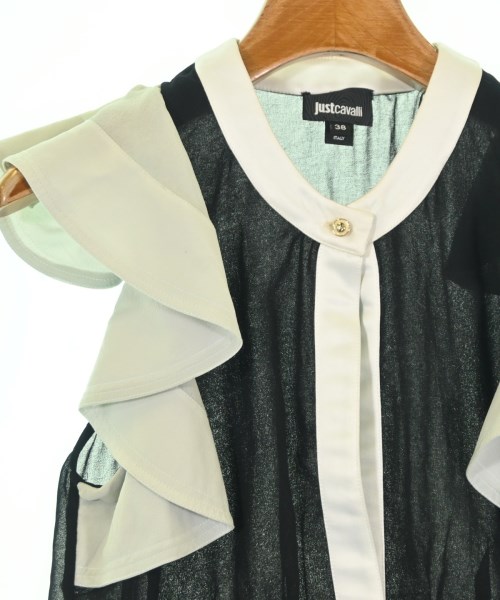 JUST cavalli（ジャストカバリ）ノースリーブ 黒 サイズ:38(S位) レディース/2200679638049
