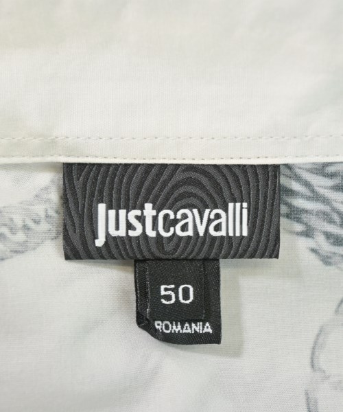JUST cavalli（ジャストカバリ）カジュアルシャツ 白 サイズ:50(XL位) メンズ/2200716409021