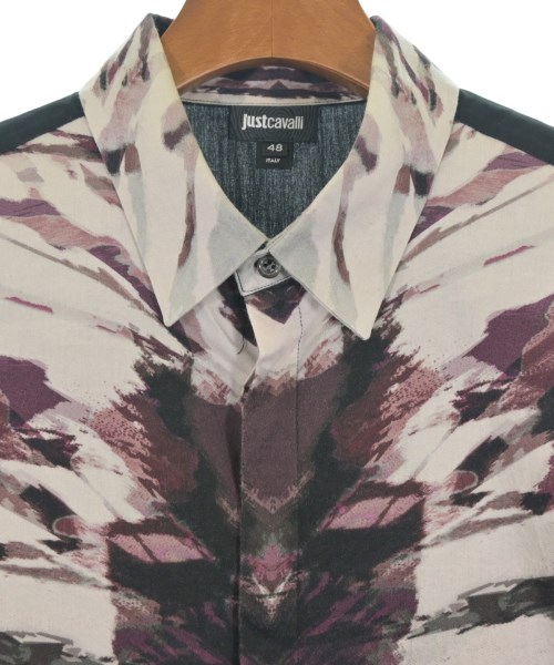 JUST cavalli（ジャストカバリ）カジュアルシャツ 黒 サイズ:48(L位) メンズ/2200650618053