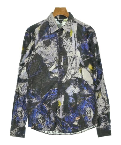 JUST cavalli(ジャストカバリ)カジュアルシャツ 黒 サイズ:46(XS位)/2200650618060