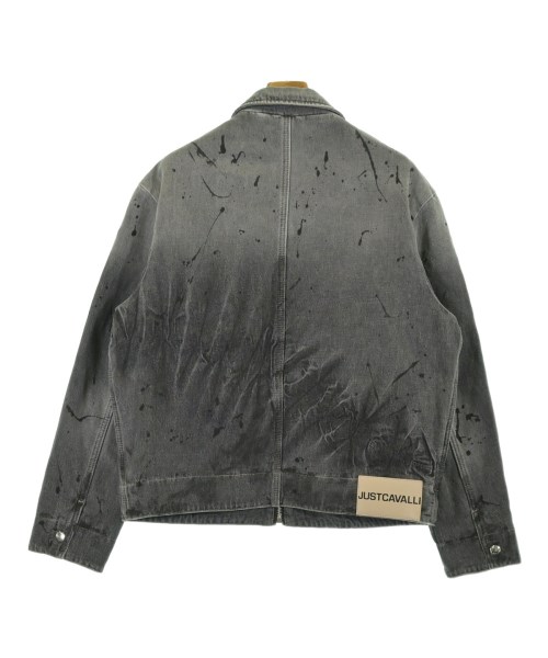 JUST cavalli（ジャストカバリ）デニムジャケット グレー サイズ:48(L位) メンズ/2200699474306