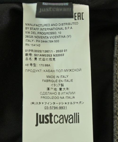 JUST cavalli（ジャストカバリ）デニムジャケット グレー サイズ:48(L位) メンズ/2200699474306