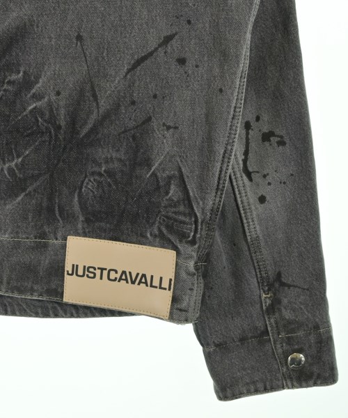 JUST cavalli（ジャストカバリ）デニムジャケット グレー サイズ:48(L位) メンズ/2200699474306