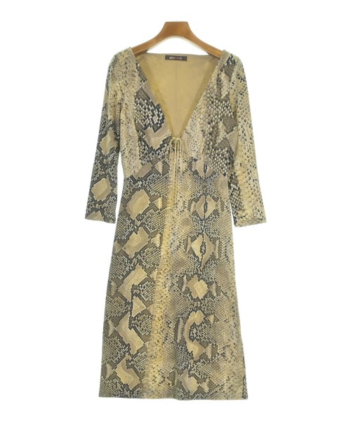 roberto cavalli(ロベルトカバリ)ワンピース ベージュ サイズ:40(M位)/2200665093029