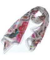 roberto cavalli（ロベルトカバリ）ストール 白 サイズ:- レディース/2200720315769