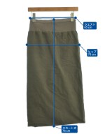 Rick Owens（リックオウエンス）ロング・マキシ丈スカート カーキ サイズ:40(M位) レディース/2200638248029