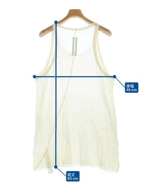 Rick Owens（リックオウエンス）タンクトップ 白 サイズ:XS メンズ/2200639686011