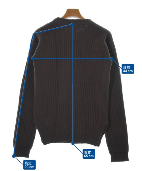 Rick Owens（リックオウエンス）ニット・セーター 茶 サイズ:44(S位) メンズ/2200630866092