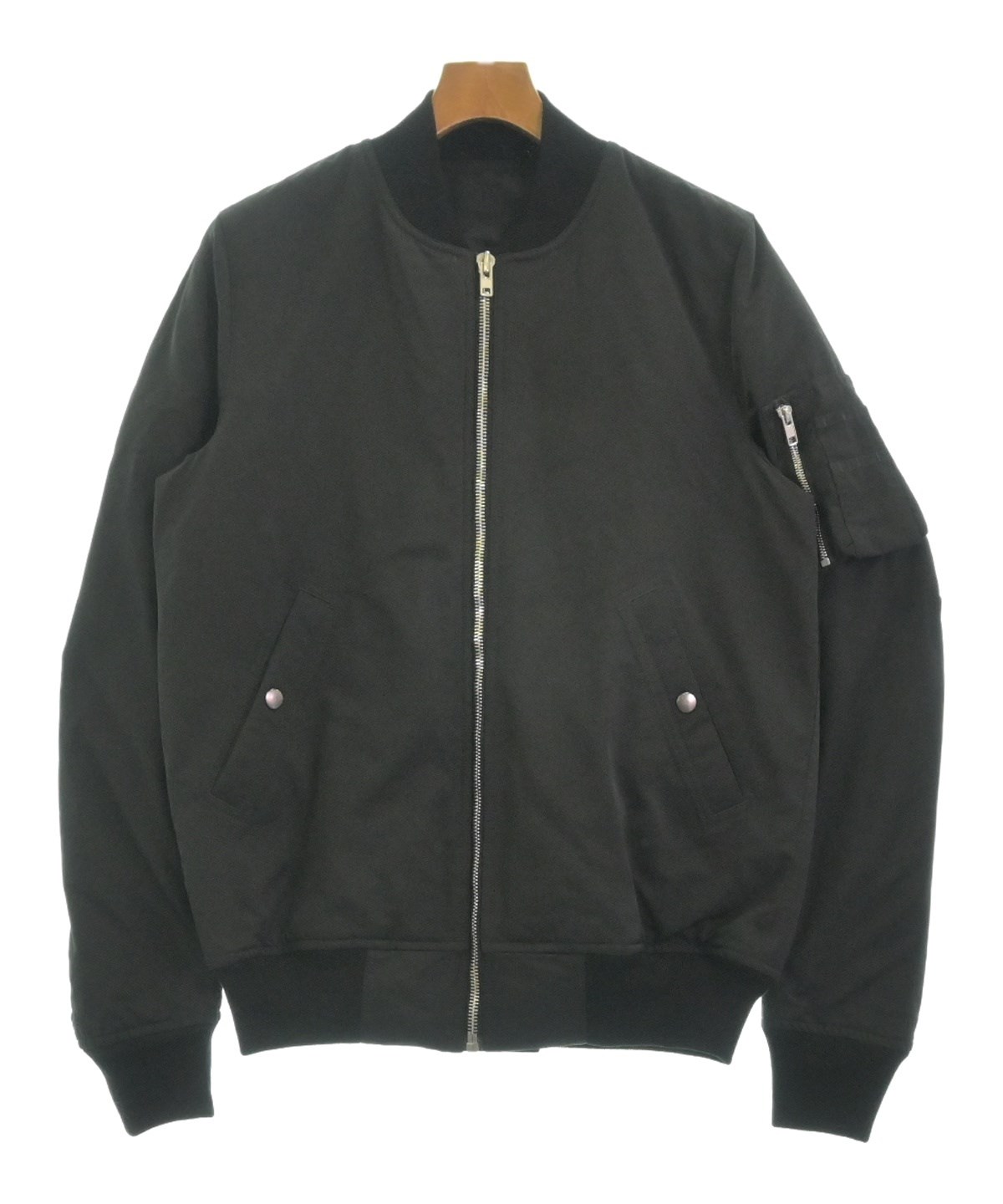 リックオウエンス ミリタリージャケット イタリア製 ダークブラウン Lサイズ Rick Owens（リックオウエンス）ミリタリーブルゾン 黒 サイズ