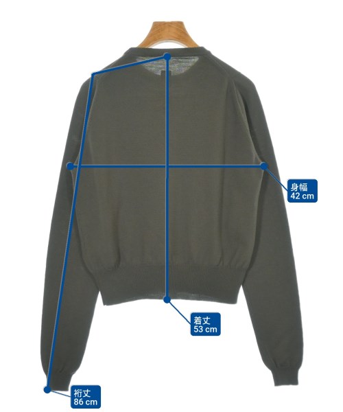 Rick Owens（リックオウエンス）ニット・セーター カーキ サイズ:S レディース/2200622563084