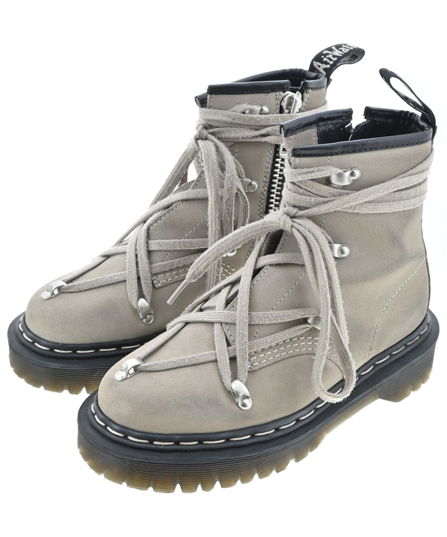 【RickOwens 】 希少ウェッジブーツ size37 Rick Owens（リックオウエンス）ブーツ グレー サイズ:UK3(21.5cm位