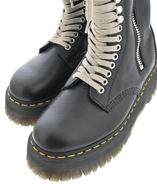 Rick Owens（リックオウエンス）ブーツ 黒 サイズ:UK7(25.5cm位