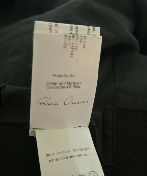 Rick Owens（リックオウエンス）ジャケット 黒 サイズ:46(M位) メンズ/2200630532010