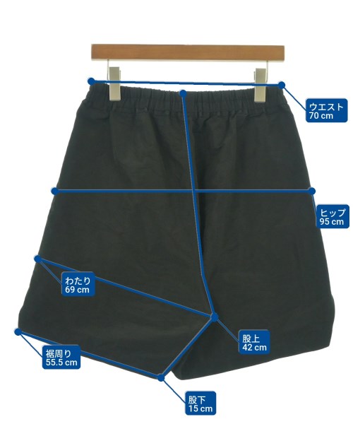 Rick Owens（リックオウエンス）ショートパンツ 黒 サイズ:46(M位) メンズ/2200633039073