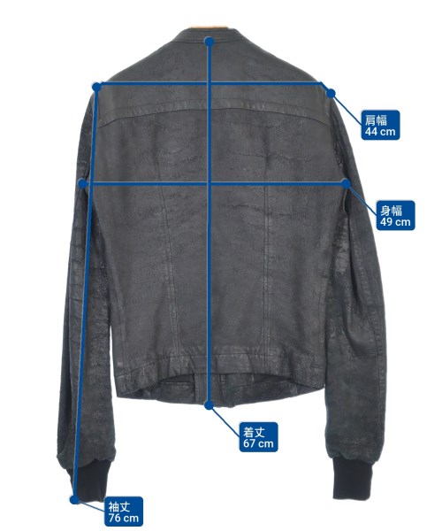 Rick Owens（リックオウエンス）ライダース 黒 サイズ:XS メンズ/2200606069021