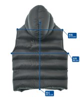 Rick Owens（リックオウエンス）ダウンジャケット/ダウンベスト 黒 サイズ:48(L位) メンズ/2200615807041