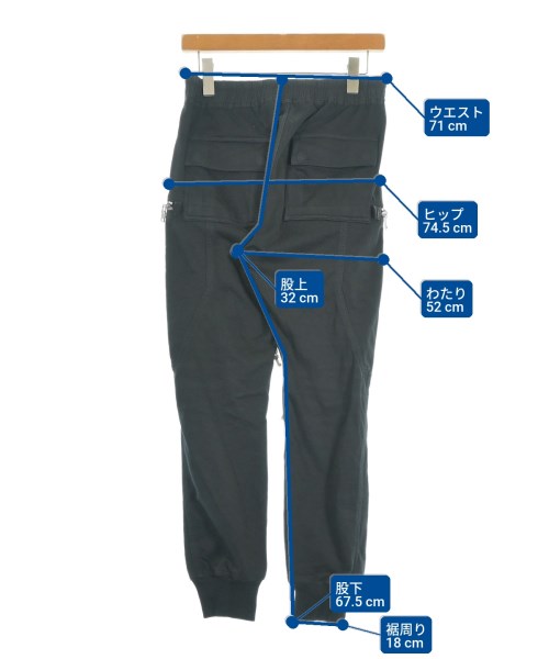 Rick Owens（リックオウエンス）スウェットパンツ 黒 サイズ:46(M位) メンズ/2200620984010