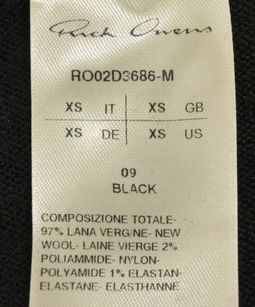 Rick Owens（リックオウエンス）ロング・マキシ丈スカート 黒 サイズ:XS レディース/2200674644076