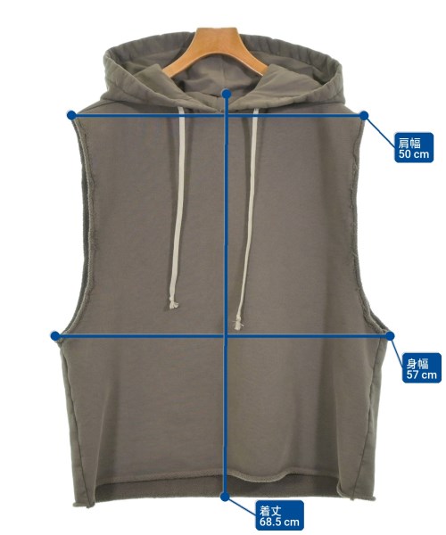 Rick Owens（リックオウエンス）パーカー 茶 サイズ:XXL レディース/2200678521113
