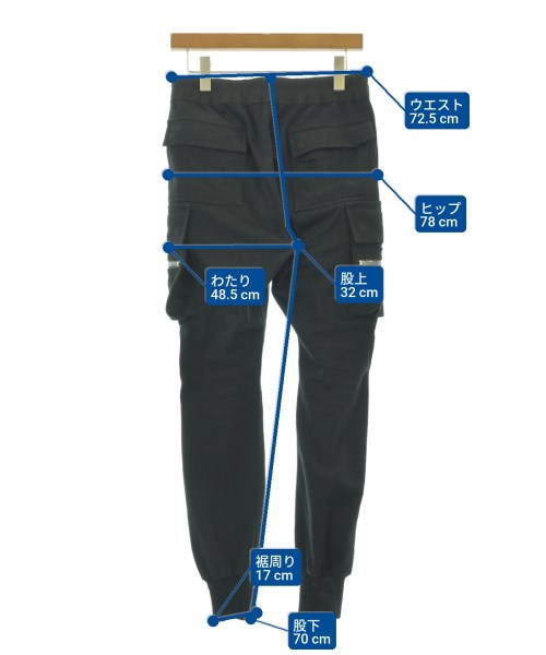Rick Owens（リックオウエンス）カーゴパンツ 黒 サイズ:48(L位) メンズ/2200693548034