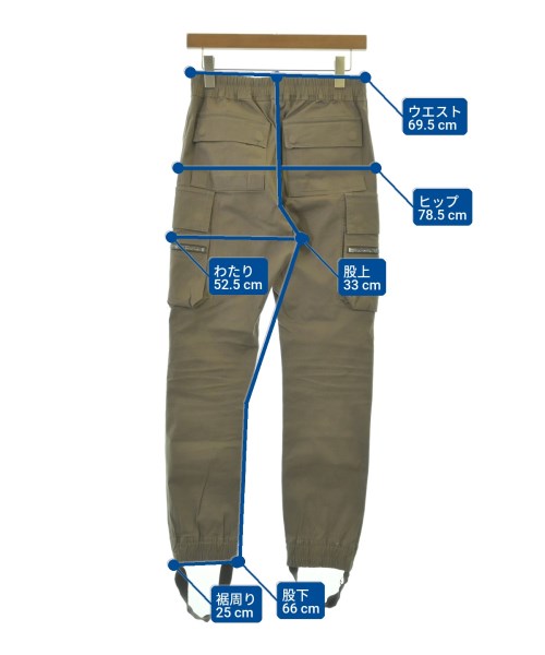 Rick Owens（リックオウエンス）カーゴパンツ 茶 サイズ:46(M位) メンズ/2200698378056