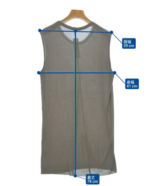 Rick Owens（リックオウエンス）Tシャツ・カットソー カーキ サイズ:L メンズ/2200700958030